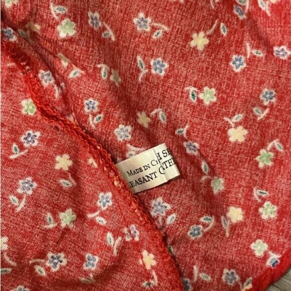 Pleasant Company American Girl of Today Doll Play Outfit Skirt Red Floral 1998 - Picture 4 of 5